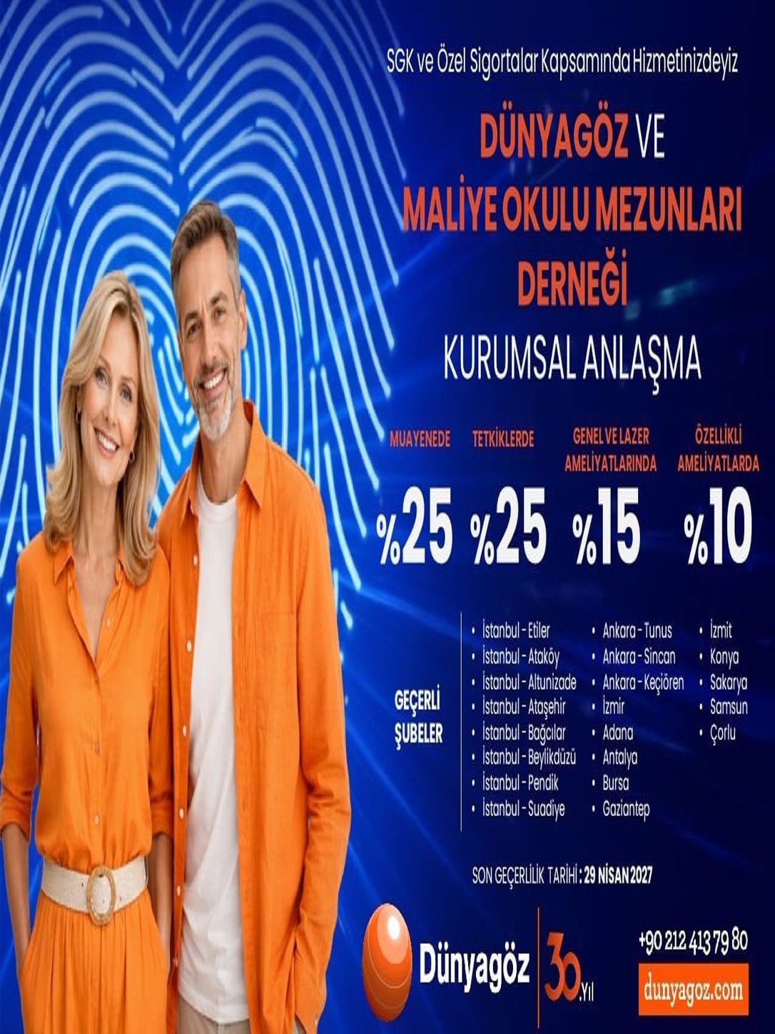 Dünya Göz Hastanesi ile Anlaşma